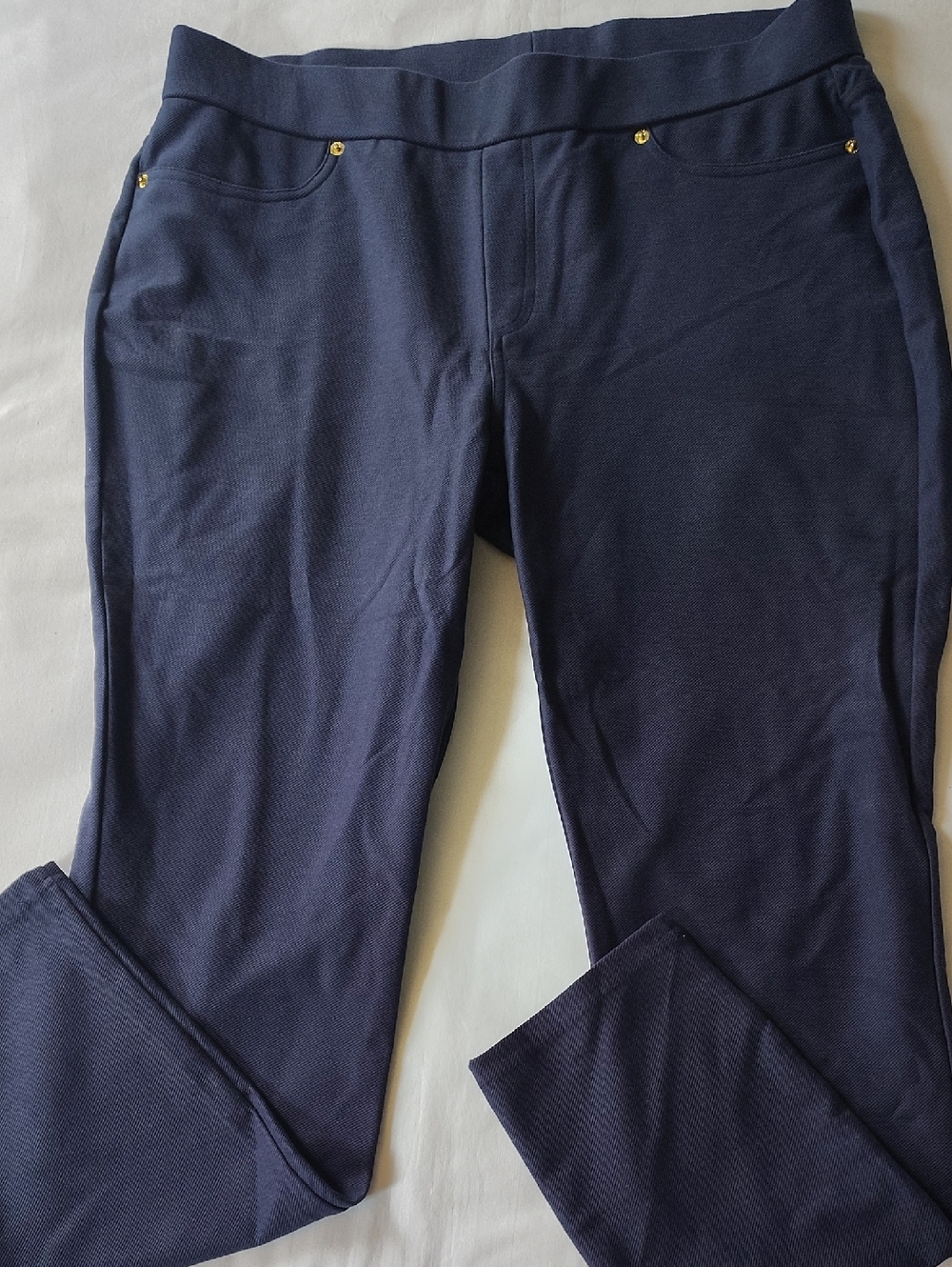 Michael Kors  Navy Pull-On Pants Casual Pants XL, Dress Up Or Down EUC